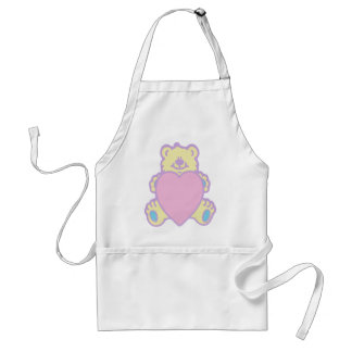 Süßer Teddybär Liebesherz Schürze
