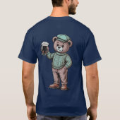 Süßer Teddybär mit Bier T-Shirt (Rückseite)