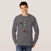 Süßer Teddybär mit Bier T-Shirt (Vorne ganz)