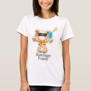 Süßer Teddybär mit Cocktailhemd T-Shirt