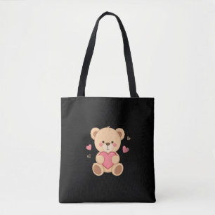 Süßer Teddybär mit Herz – Liebe Tasche