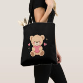 Süßer Teddybär mit Herz – Liebe Tasche (Von Nahem)