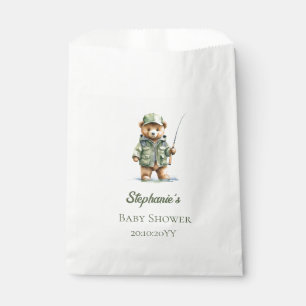 Süßer Teddybär Oh Junge Fischer Baby-Party Geschenktütchen