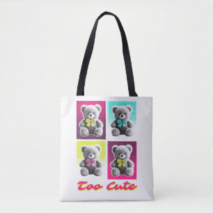 Süßer Teddybär-Stil Bunter Bärenmuster-Design Tasche
