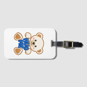 Süßer Teddybär Umarme Mich Stickerei Stil Süßer Bä Gepäckanhänger