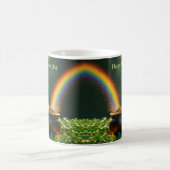 Süßer Teddybär zum St. Patrick's Day Kaffeetasse (Mittel)
