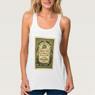 Süßer Tee-Kölnisch Wasser Vintager Aufkleber Tank Top