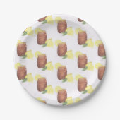 Süßer Tee mit Zitronenpapier Pappteller (Vorderseite)