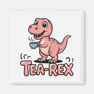 Süßer Tee-Rex rosa Dinosaurier – Schluck passiert! Magnet