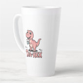 Süßer Tee-Rex rosa Dinosaurier – Schluck passiert! Milchtasse (Linke Ecke)