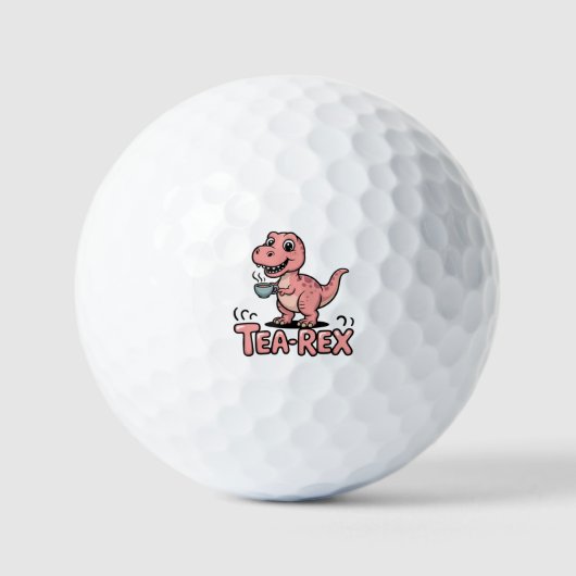 Süßer Tee-Rex rosa Dinosaurier – Schluckauf! Golfball (Vorderseite)