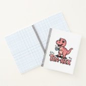 Süßer Tee-Rex rosa Dinosaurier – Schluckauf! Notizblock (Innenseite)