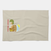 Süßer Tee u. Keks-personalisiertes Küchen-Tuch Geschirrtuch (Horizontal)