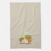 Süßer Tee u. Keks-personalisiertes Küchen-Tuch Geschirrtuch (Vertikal)