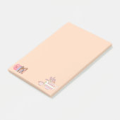 Süßer Tee und Bücher Post-it Klebezettel (angewinkelt)