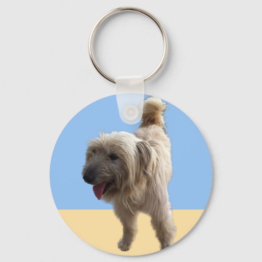 Süßer Terrier Schlüsselanhänger (Vorderseite)