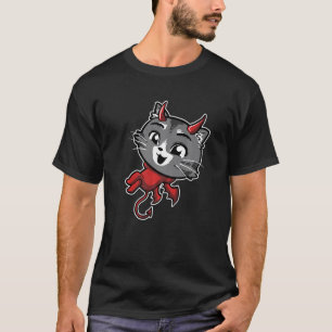 Süßer Teufel Katze Satanisch Satanismus Kätzchen T-Shirt