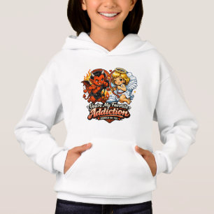 Süßer Teufel und Engel Valentinstag Liebesdesign Hoodie
