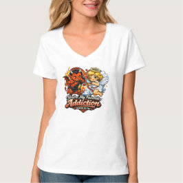 Süßer Teufel und Engel Valentinstag Liebesdesign T-Shirt