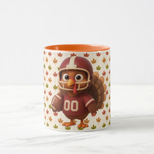 Süßer Thanksgiving-Day-Football-Truthahn Tasse
