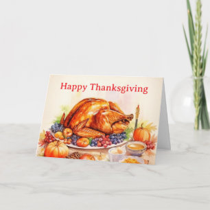 Süßer Thanksgiving-Hintergrund Feiertagskarte