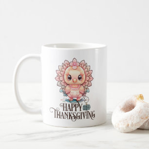Süßer Thanksgiving Truthahn Kaffeetasse