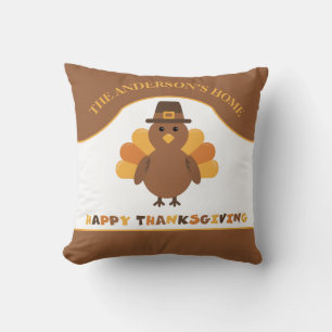 Süßer Thanksgiving Truthahn Kissen