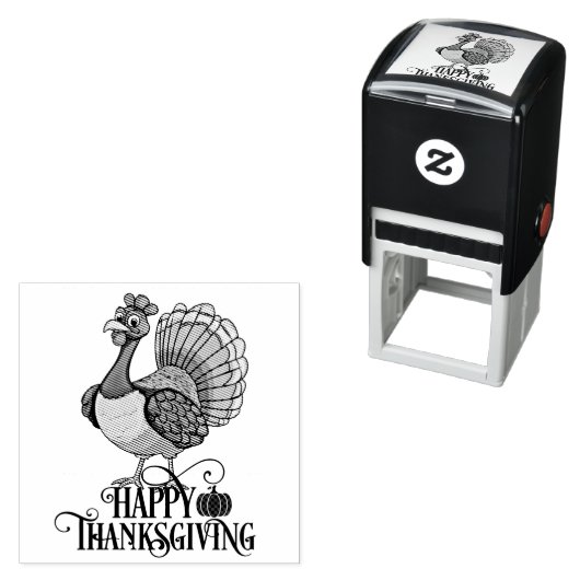 Süßer Thanksgiving Truthahn Permastempel (Beispiel)