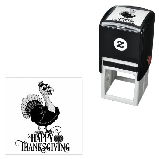 Süßer Thanksgiving Truthahn Permastempel (Beispiel)