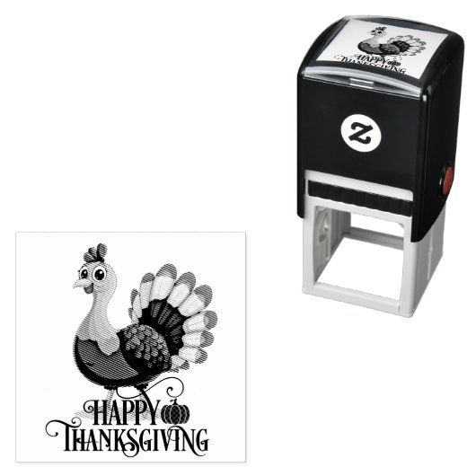 Süßer Thanksgiving Truthahn Permastempel (Beispiel)