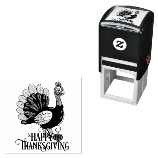 Süßer Thanksgiving Truthahn Permastempel (Beispiel)
