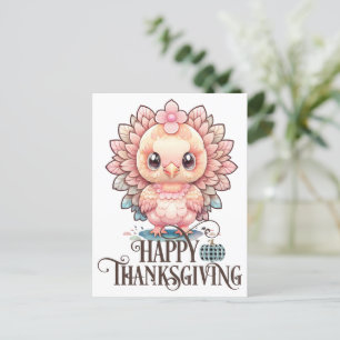 Süßer Thanksgiving Truthahn Postkarte