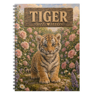 Süßer Tiger-Babygeschichtenbuch-Nursery-Tier Notizblock