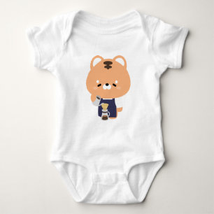 Süßer Tiger Barista Baby Strampler