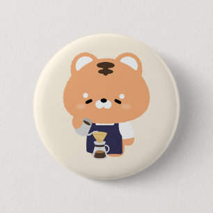 Süßer Tiger Barista Button