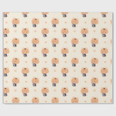 Süßer Tiger Barista Geschenkpapier (Flach)