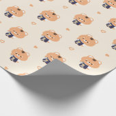 Süßer Tiger Barista Geschenkpapier (Ecke)