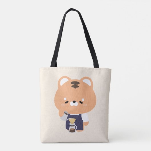 Süßer Tiger Barista Tasche (Rückseite)