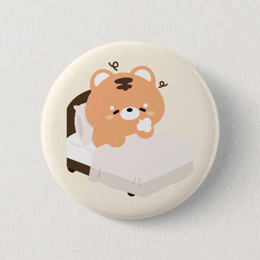 Süßer Tiger Button (Vorderseite)