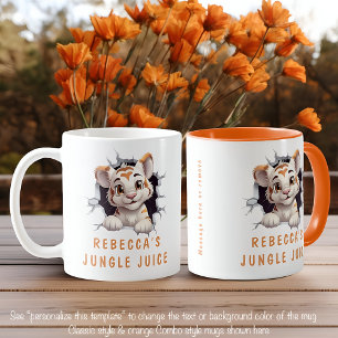 Süßer Tiger in einer Tasse! Neuheit für Tigerliebh Kaffeetasse