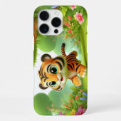 Süßer Tiger iPhone Hülle (Rückseite)