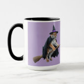Süßer Tiger & Löwe Hexe Halloween Tasse (Links)