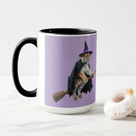 Süßer Tiger & Löwe Hexe Halloween Tasse