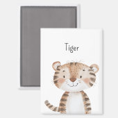 Süßer Tiger Magnet (Vorderseite/Rückseite)
