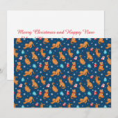 Süßer Tiger und Geschenke Weihnachten (Vorne/Hinten)