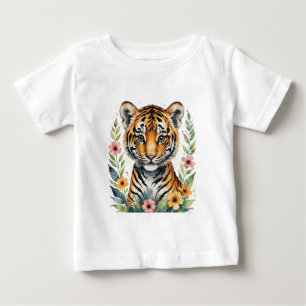 Süßer Tigerjunge Baby T-shirt
