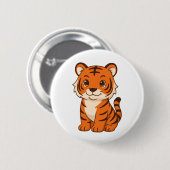 Süßer Tigerjunge Button (Vorne & Hinten)