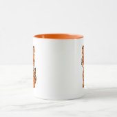 Süßer Tigerjunge Tasse (Zentrum)