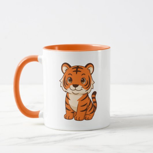 Süßer Tigerjunge Tasse (Links)