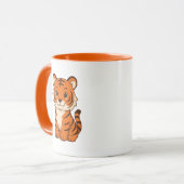Süßer Tigerjunge Tasse (Vorderseite Links)
